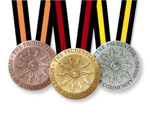 The Prudential Spirit of Community Awards medallions