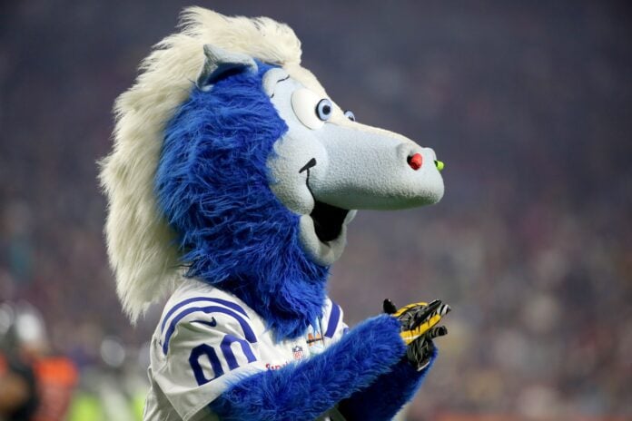 Pro Bowl 2015 The Indianapolis Colts mascot during the NFL Pro Bowl Game on Sunday, January 25, 2015 in Glendale, AZ. Team Irvin won the game (AP Photo/Gregory Payan)