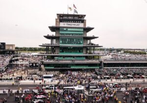 A grand shot of the action at the Indianapolis Motor Speedway during the Indianapolis 500. (Photo/David Dixon)