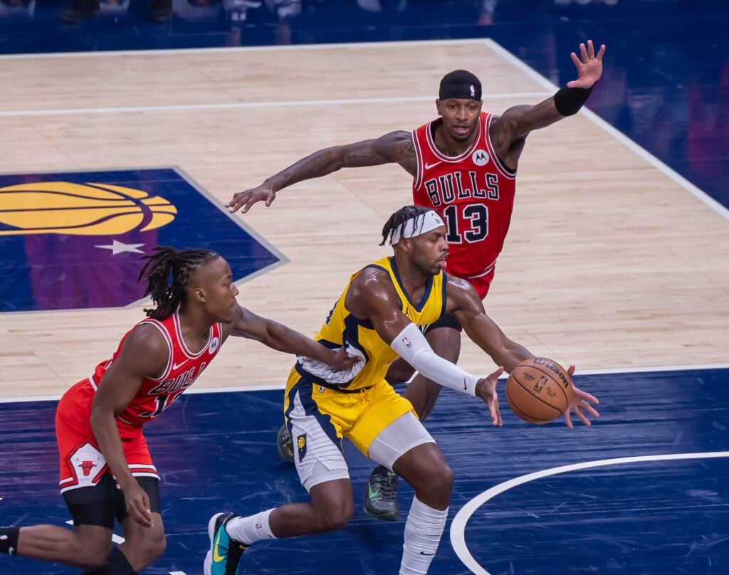 Chicago Bulls versus Indiana Pacers, Oct. 30, 2023.