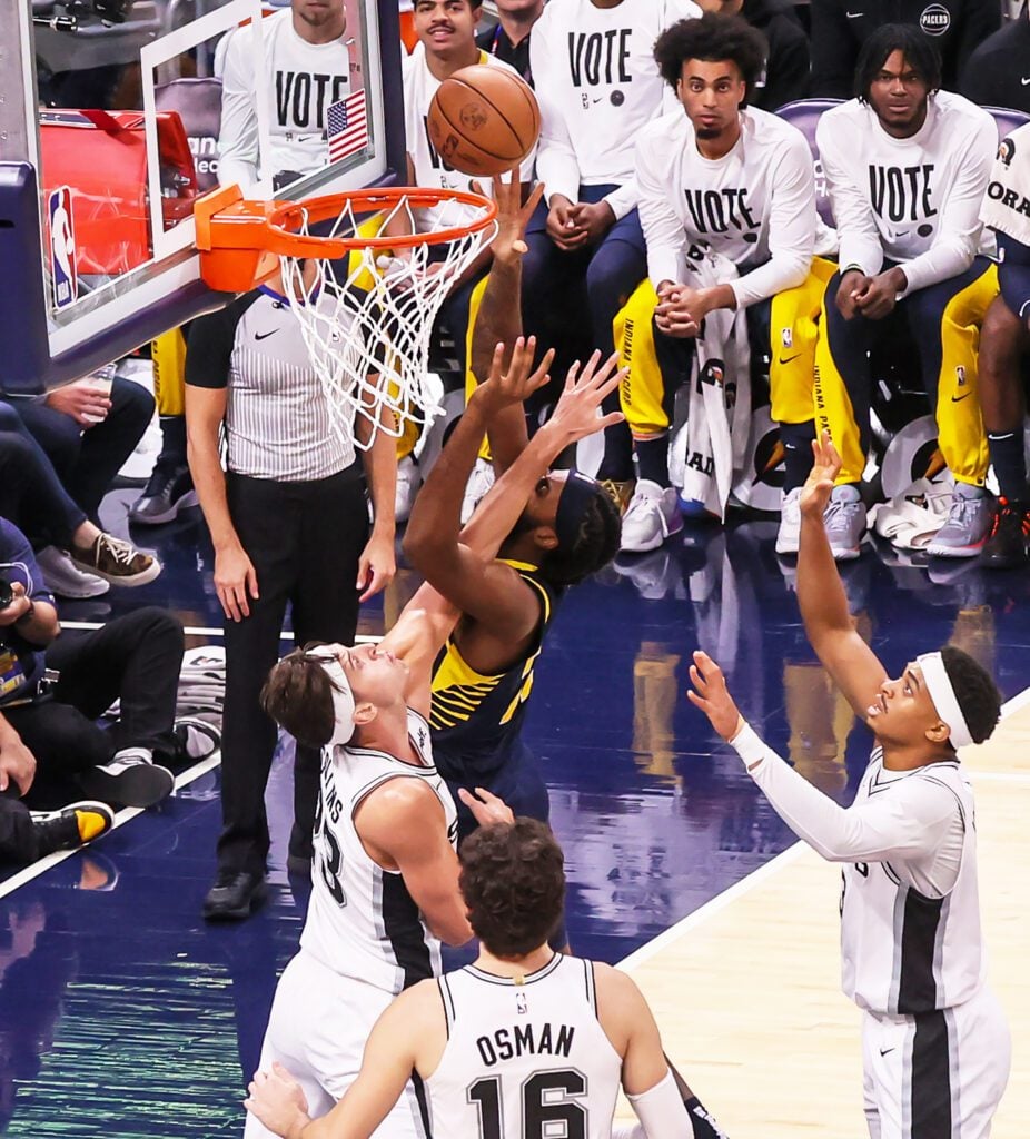 San Antonio Spurs vs Indiana Pacers on Nov. 6