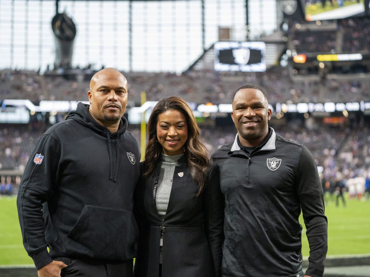A photo of the Raiders team president, general manager, and head coach taken in 2023.