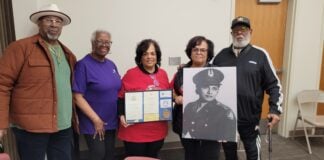 Willa Brown family during Lunch and Learn at YMCA on February 22, 2024.