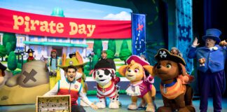 Presented by Nickelodeon and VStar Entertainment Group, the live theatrical production is set to play at the Murat Theatre for four performances Feb. 24-25, 2024. (Photo provided/Paw Patrol Live!)