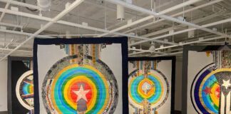 Amber-Robles Gordon’s “Successions: Traversing U.S. Colonialism” is on display at Indiana State University in Terre Haute through Feb. 16, 2024 (Photos provided/Amber Robles-Gordon)