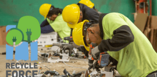 RecycleForce, a nonprofit recycling organization, accepts old and broken electronics, Styrofoam and other household recyclables for drop-off at its facility. (Photo provided/RecycleForce)