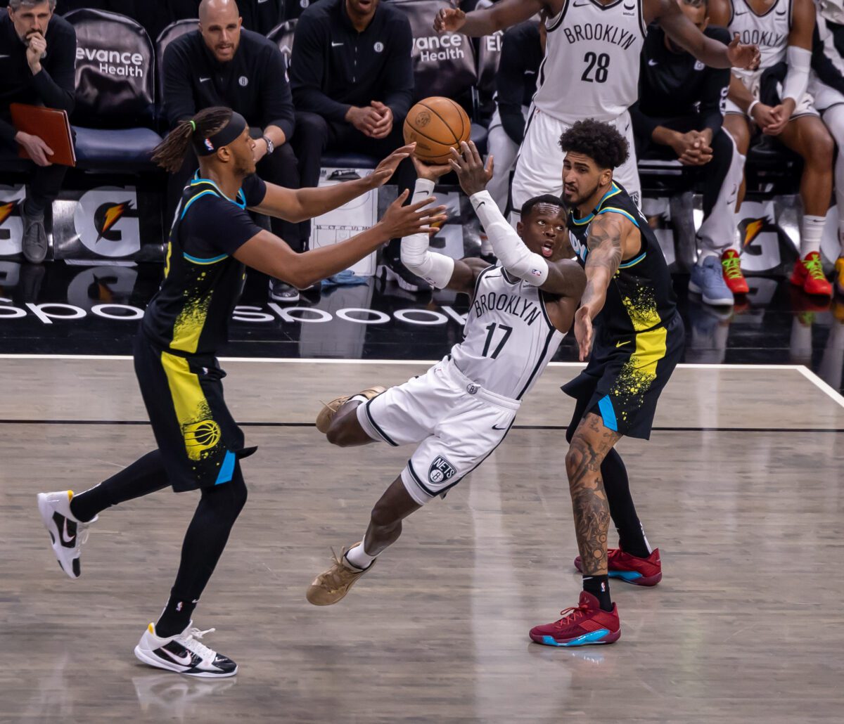 Brooklyn Nets at Indiana Pacers NBA Basketball Game March 17, 2024 at Gainbridge Fieldhouse in Downtown Indianapolis, Indiana. Photo by Walt Thomas.