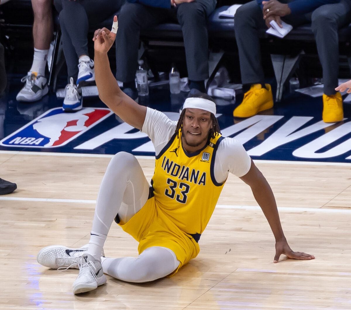 Game 4 of the first round in the Eastern Conference of the 2024 NBA Playoffs between the Milwaukee Bucks and the Indiana Pacers on April 28, 2024 at Gainbridge Fieldhouse in downtown Indianapolis, Indiana. Photo taken by senior sports photographer Walt Thomas