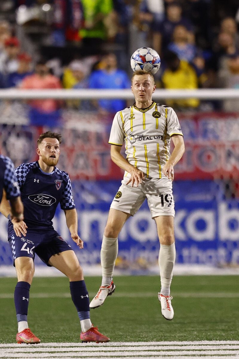 Charleston Battery FC versus Indy Eleven on April 13, 2024 at Michael A. Carroll Stadium. (Photo/Jeff Brown)
