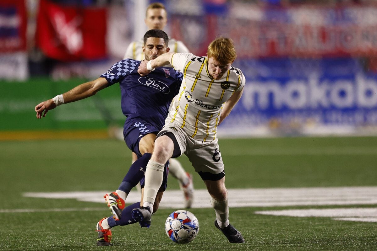 Charleston Battery FC versus Indy Eleven on April 13, 2024 at Michael A. Carroll Stadium. (Photo/Jeff Brown)