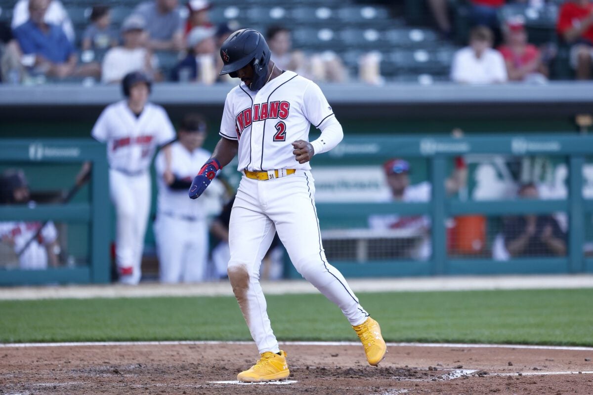 Buffalo Bisons at Indianapolis Indians on April 30, 2024 at Victory Field in downtown Indianapolis, Indiana. Photo taken by Senior sports photographer Jeff Brown.