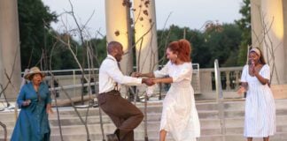 “Riverside,” a play written by ML Roberts, takes place July 25, 26 and 27 at the Taggart Memorial Amphitheatre in Riverside Park. (Photos provided/Indianapolis Shakespeare Company)