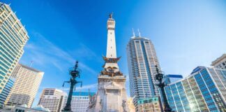 Monument Circle, Downtown Indianapolis