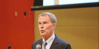 Mayor Joe Hogsett speaks of the goal to protect Indianapolis’ children from the dangers of lead at the Lead-Free Indy Summit.