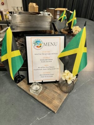 menu for Scotchy Jamaican Grill