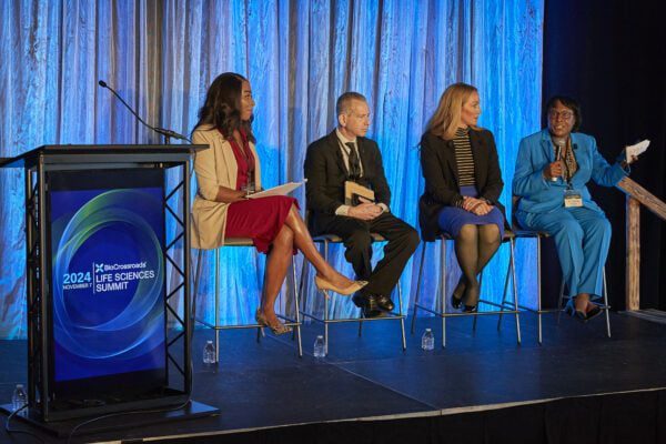 guest panelists speak at Life sciences summit