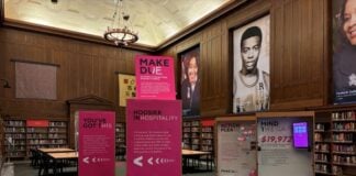 The inside of the Center for Black Literature & Culture, which opened IN 2017, at the Indianapolis Public Library Central branch in Downtown Indianapolis, 40 E. St Clair St. (Photo/Chloe McGowan).