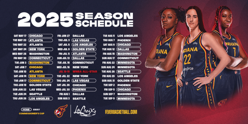 2025 Indiana Fever schedule announced - Indianapolis Recorder