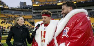 Kansas City Chiefs players after NFL Christmas games on Netflix.