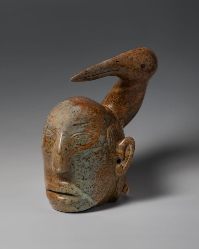 Eiteljorg Museum_David Ruben Piqtoukan_Shaman Head-Bird Transformation_Feb. 22 opening_Voices from the Arctic exhibition