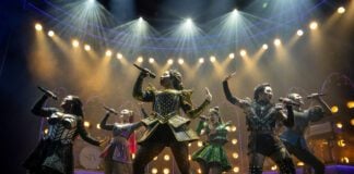 The North American Tour Boleyn Company of "SIX" is onstage at Clowes Memorial Hall now through March 9. (Photo/Joan Marcus)