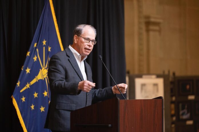 indiana Governor Mike Braun 2025.