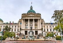 Hoosier Senators reflect on 2026 Legislative Session Indiana Statehouse, used as decoration for article 'House Bill 1312 / HB1312."