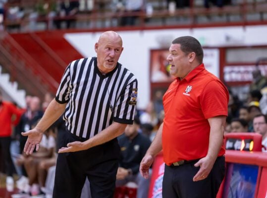 New Palenstine High School boy's basketball Head Coach Trent Whitaker on March 22, 2025 at Southport Fieldhouse in Southport, Indiana. (Photo/Walt Thomas)