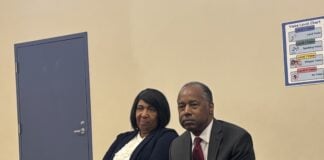 Former Secretary of Housing and Urban Development and pediatric neurosurgeon Dr. Ben Carson and his wife, Candy Carson, joined Indianapolis’ community leaders for an education roundtable discussion April 16.