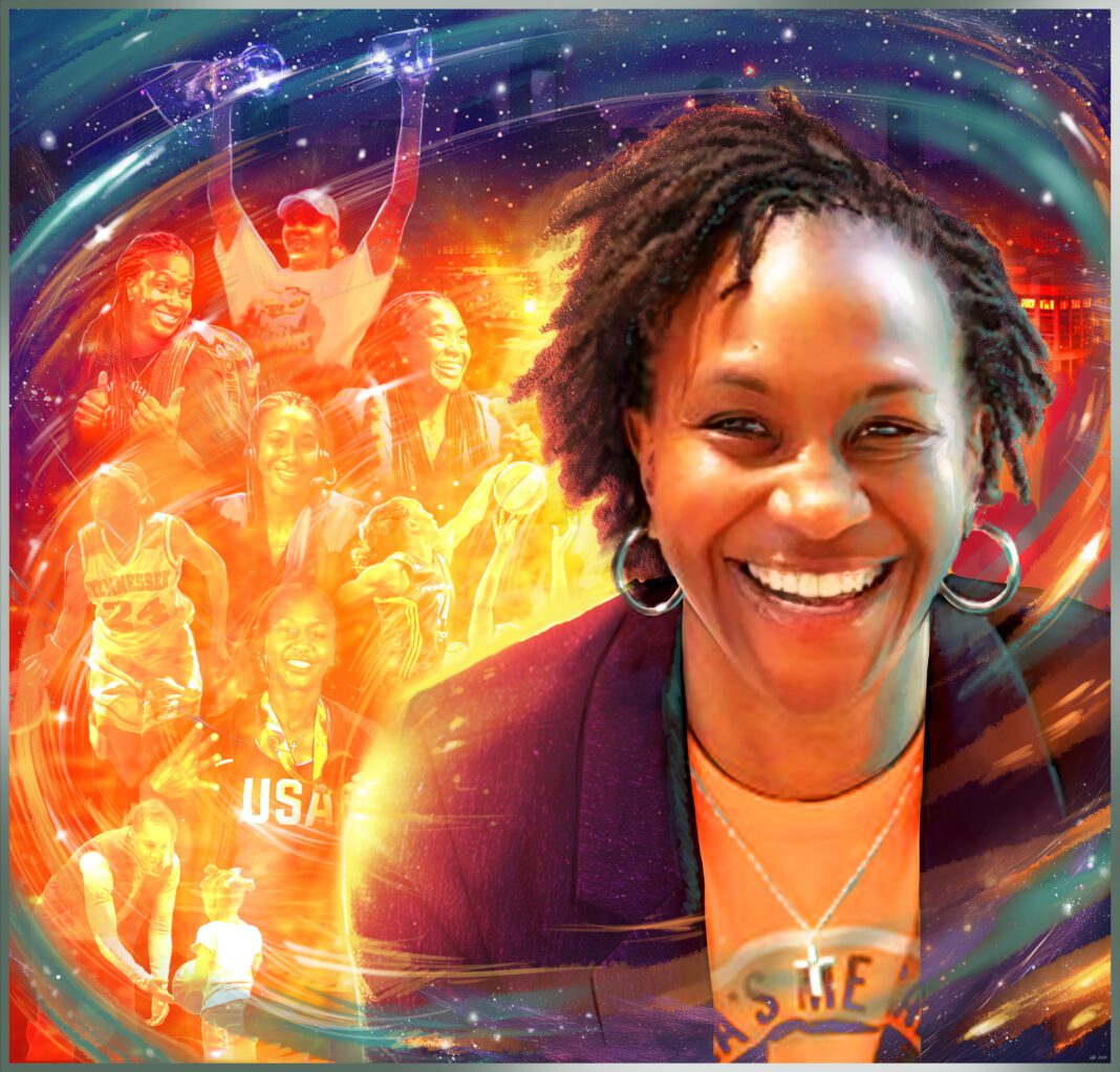 Nate Baranowski of South Bend, Indiana, will create a new portrait mural of Naismith Hall of Famer and community icon Tamika Catchings.