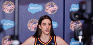 Indiana Fever guard Caitlin Clark WNBA Media Day 2025