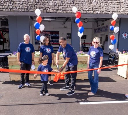Alphonso Bailey grand opening of Down But Not Out Boxing Gym in 2025.