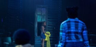 Suga (Tracy Nakigozi) in The Phoenix Theatre's production of "Oak." (Photo/Indy Ghost Light)