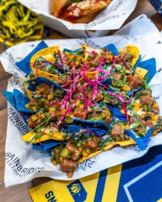 NBA Finals food Indiana Pacers Levy Restaurants Gainbridge Fieldhouse 2025.