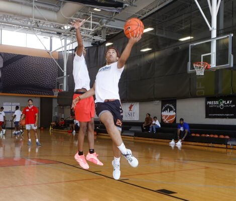 NBA Trey Lyles free basketball camp in Indianapolis, Indiana in June of 2025.