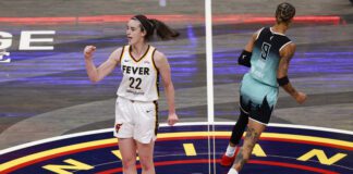 Indiana Fever New York Liberty Basketball WNBA 2025.