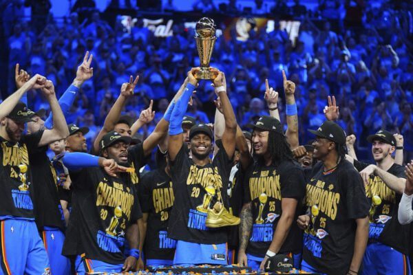 Indiana Pacers Oklahoma City Thunder Game 7 NBA Finals June 2025.