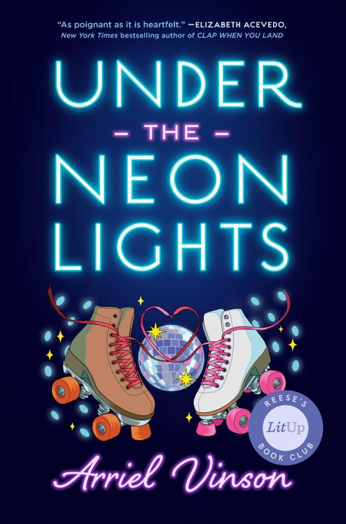 “Under the Neon Lights,” which officially hit shelves on June 3, is Hoosier author Arriel Vinson’s debut novel. (Book cover image/Penguin Random House)