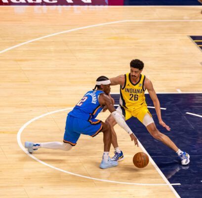 Game 3 NBA Finals Indiana Pacers Oklahoma City Thunder Gainbridge Fielhdouse in downtown Indianapolis, Indiana.