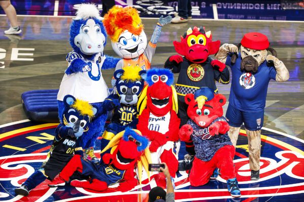 Golden State Valkyries at Indiana Fever WNBA basketball Game at Gainbridge Fieldhouse on July 9, 2025, also known as "WNBA Kids Day," photo taken by David Dixon of the Indianapolis Recorder Newspaper.