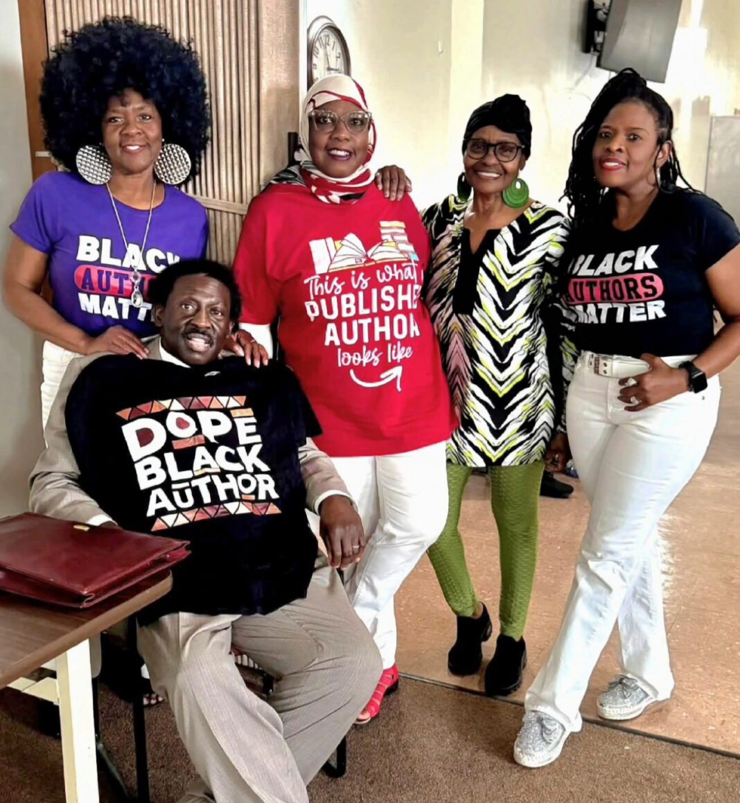 The Lewis Authors. Bottom row: James Lewis, Top, L to R: Gloria Lewis-Vaughn, Lana Lewis-Talib, Delores Lewis Thornton and Linda Lewis-Everett (Photo provided/Linda Lewis-Everett)