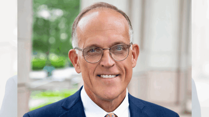 Chris-Lowery-CHE Indiana Higher Education Commissioner Chris Lowery announced on Tuesday, July 29, 2025, that he plans to step down in October. (Photo courtesy Indiana Commission for Higher Education)