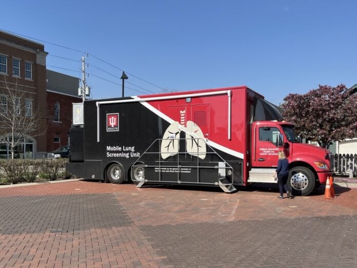 IMG_0350 Free CT scans, which screen for lung cancer, are available to eligible Hoosiers through Indiana University Health’s Mobile Lung Unit. (Photo/IU Health)