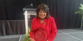 Evelyn Pierce-Hicks, recipient of the IUAA highest honor award in June of 2025.