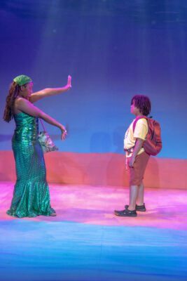 Emi (Makayla McElwain) and Micah (Phoenix Ray Warrior) in “Micah Meets a Mami Wata,” onstage at Fonseca Theatre July 25-27 and Aug. 1-3. (Photos/Fonseca Theatre Company)