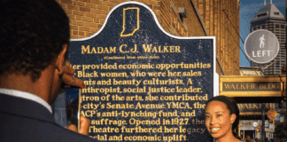 Legacy Center historical marker.