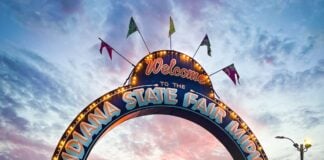 2025 Indiana State Fair arch and entrance.