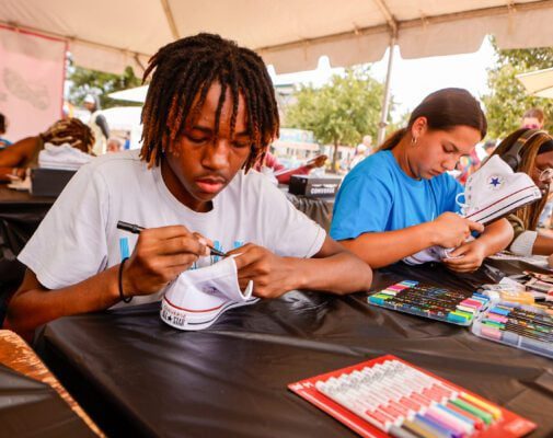 Scenes from the Sneaker Art Showdown on August 16, 2025, at the Indiana State Fairgrounds on the east side of Indianapolis. (Photo/David Dixon)