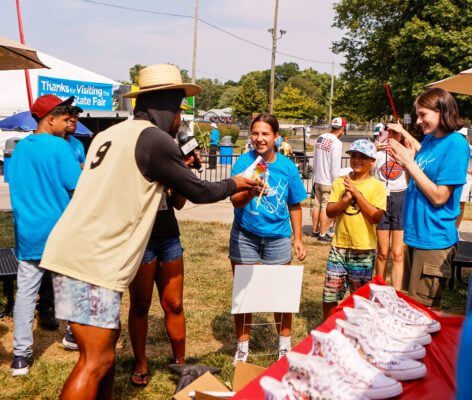 Scenes from the Sneaker Art Showdown on August 16, 2025, at the Indiana State Fairgrounds on the east side of Indianapolis. (Photo/David Dixon)