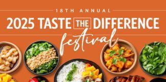 The 18th annual Taste the Difference Festival takes place from noon to 4 p.m. on Aug. 23 at Global Village Welcome Center, 4233 Lafayette Road.